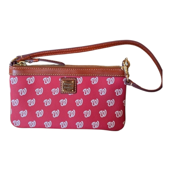 Dooney & Bourke Washington Nationals MLB Baseball Red White  Wristlet - Picture 3 of 12